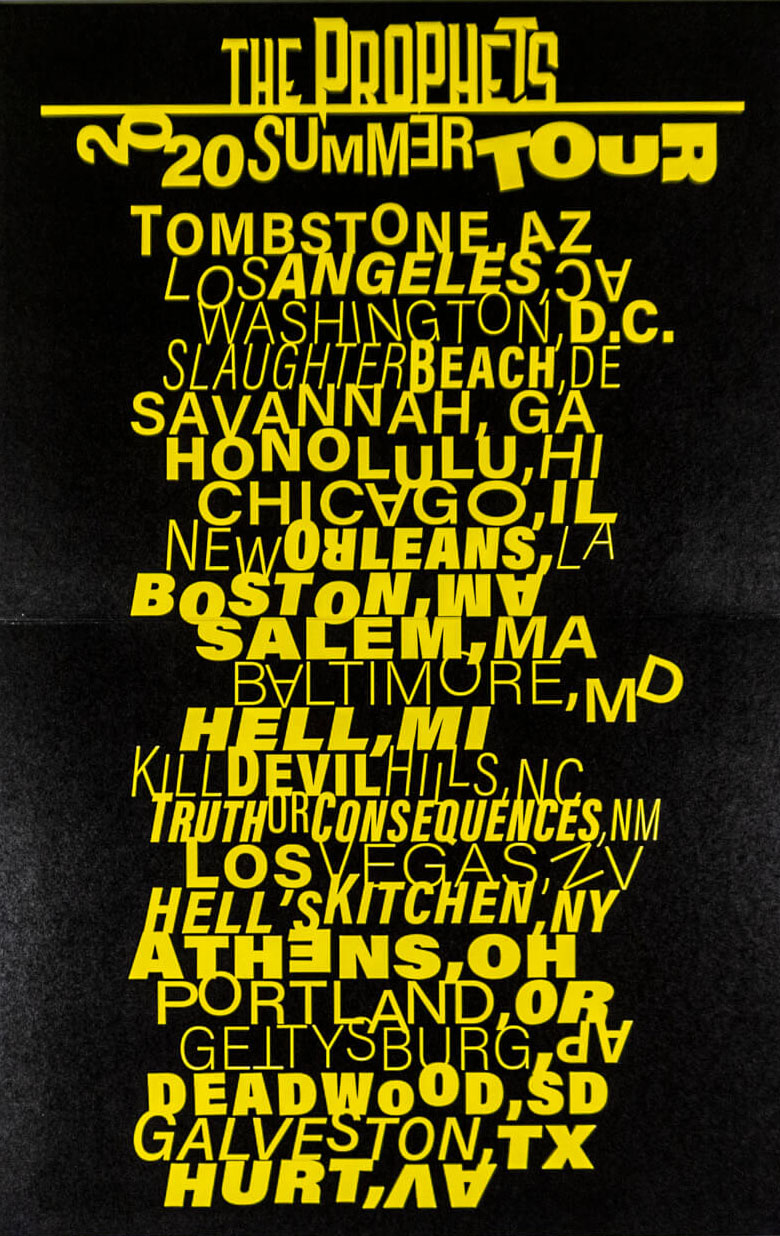 Noah Cervantes Typographic Graphics Poster